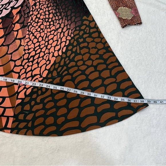 Issa London 100% Silk Business Multicolor Long Sleeve Dress - Picture 4 of 16